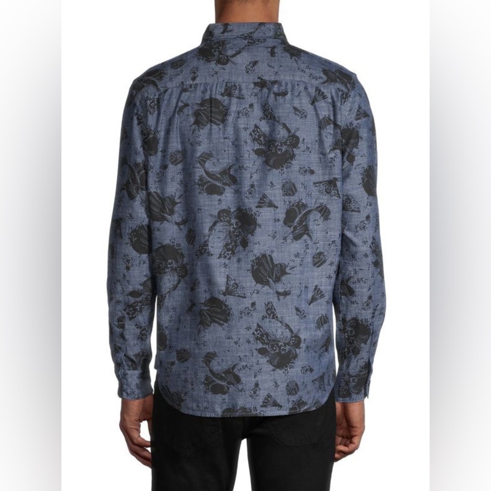 French Connection Printed Cotton Button-Down Shir… - image 5
